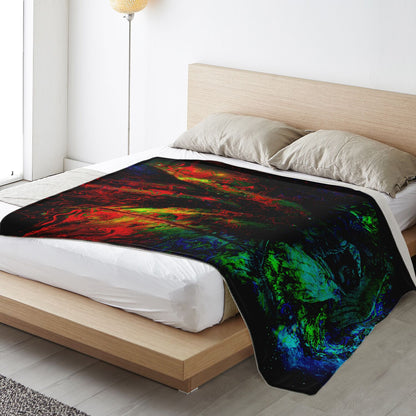 Cosmic Eagle Spirit Blanket