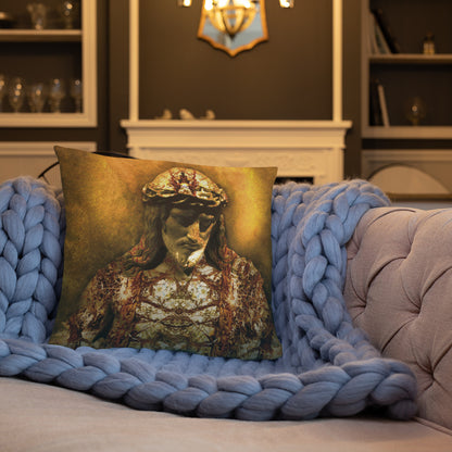 Gilded Jesus Basic Pillow