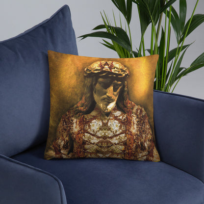 Gilded Jesus Basic Pillow