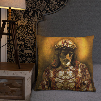 Gilded Jesus Basic Pillow