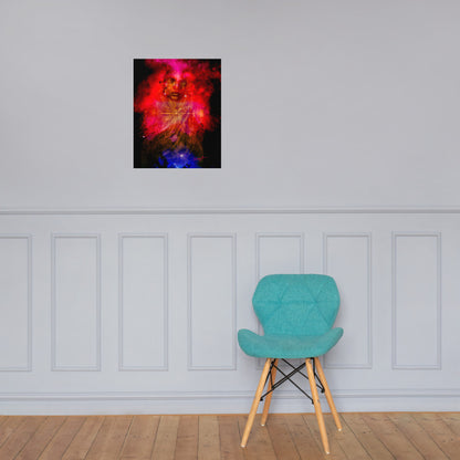 Cosmic Priestess photo paper poster